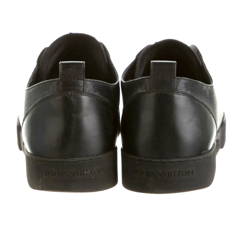 Louis Vuitton Black Monogram LV Sneakers Men's Sz. 8- fits women 10-10… - Picture 4 of 5
